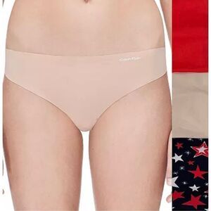 Brand New Calvin Klein Invisible Thongs Panty Set‎ Size For Women Size Large